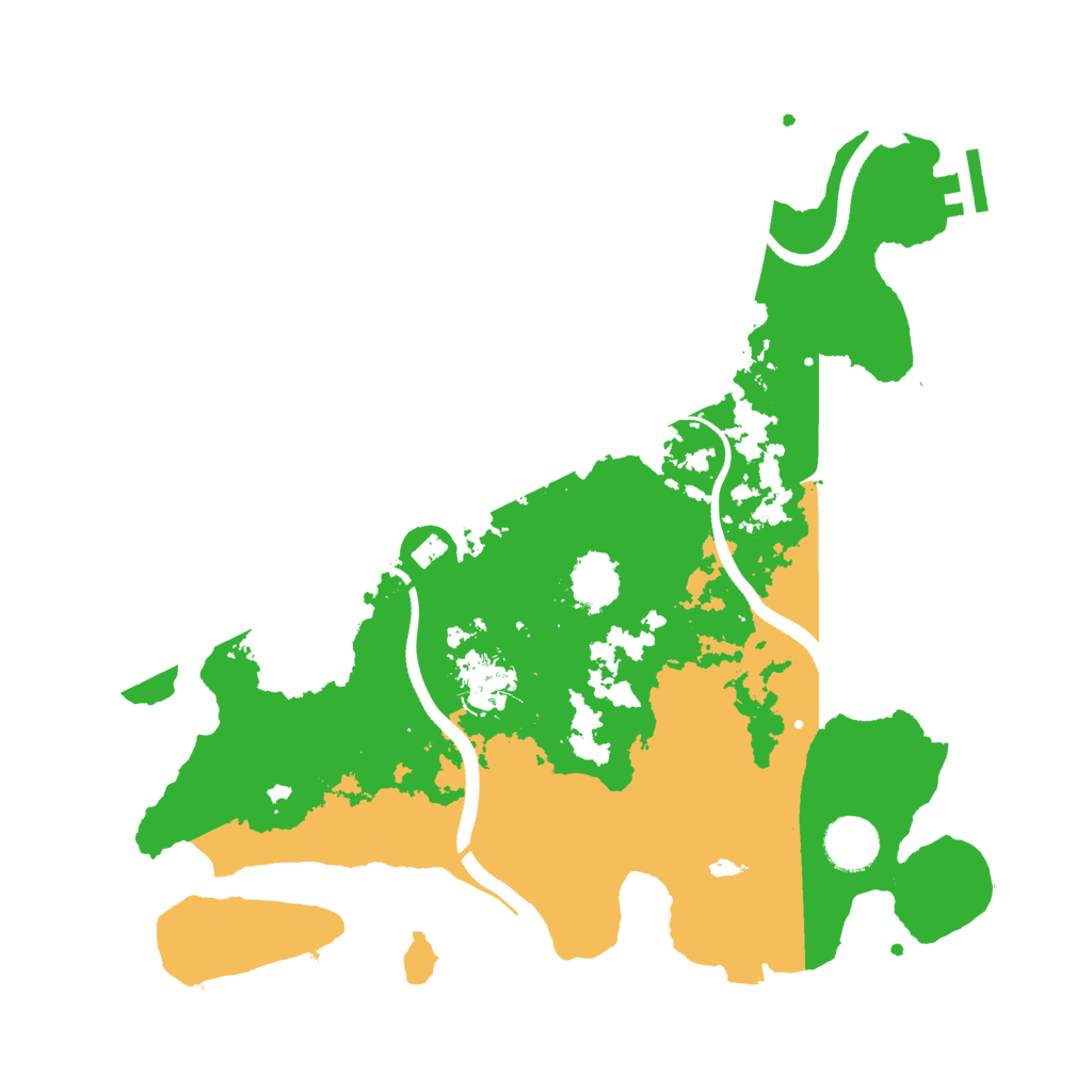 Biome Rust Map: Procedural Map, Size: 3500, Seed: 924696995