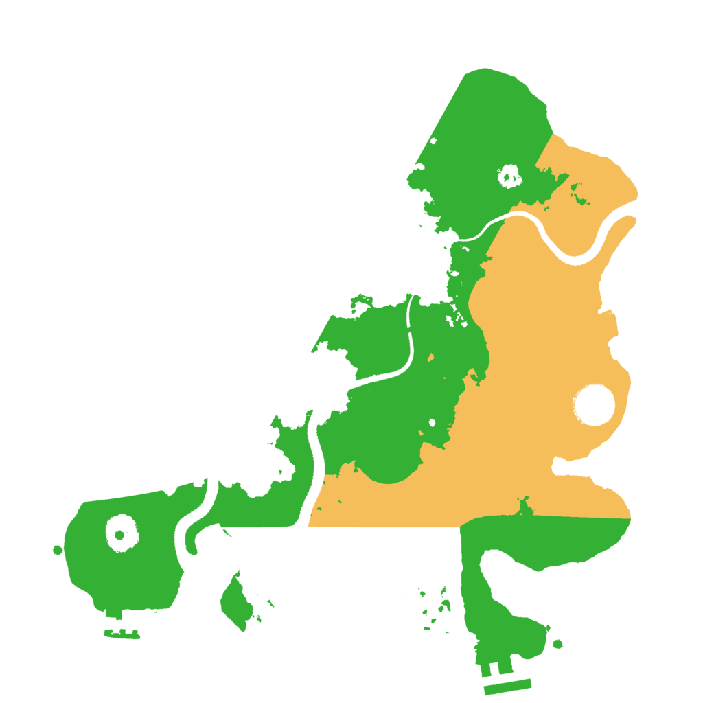 Biome Rust Map: Procedural Map, Size: 3000, Seed: 686473