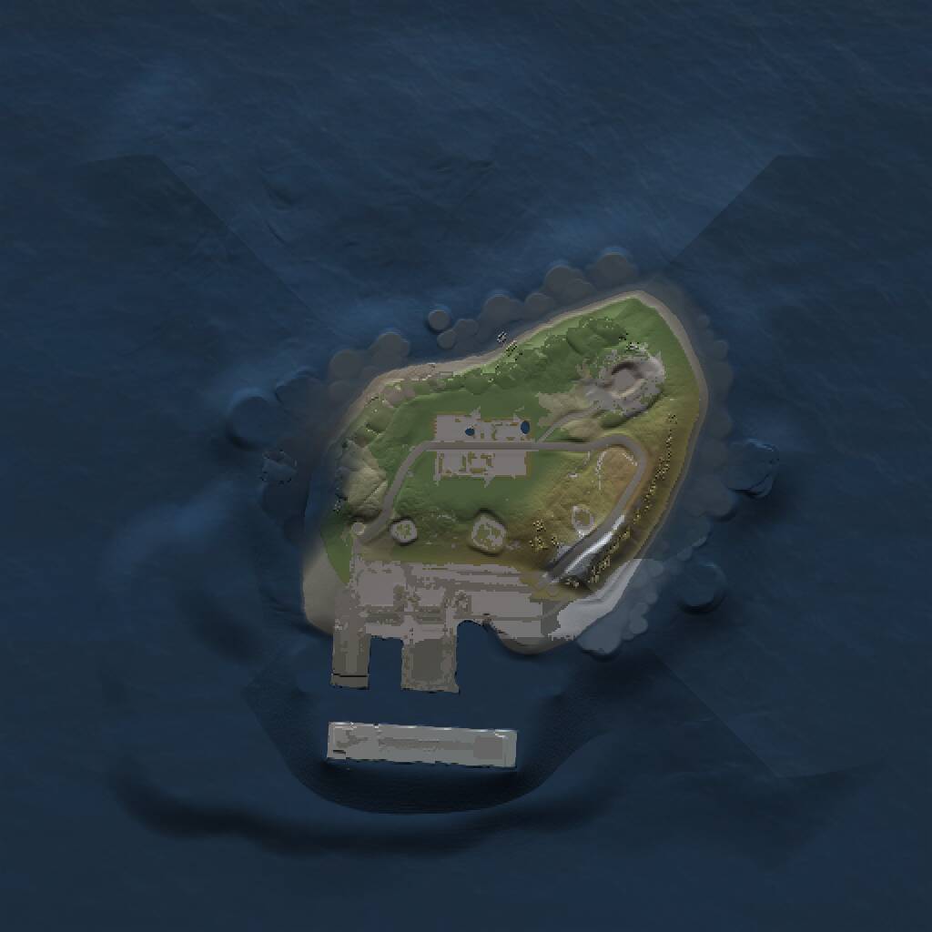 Rust Map: Procedural Map, Size: 1000, Seed: 87744567, 2 Monuments