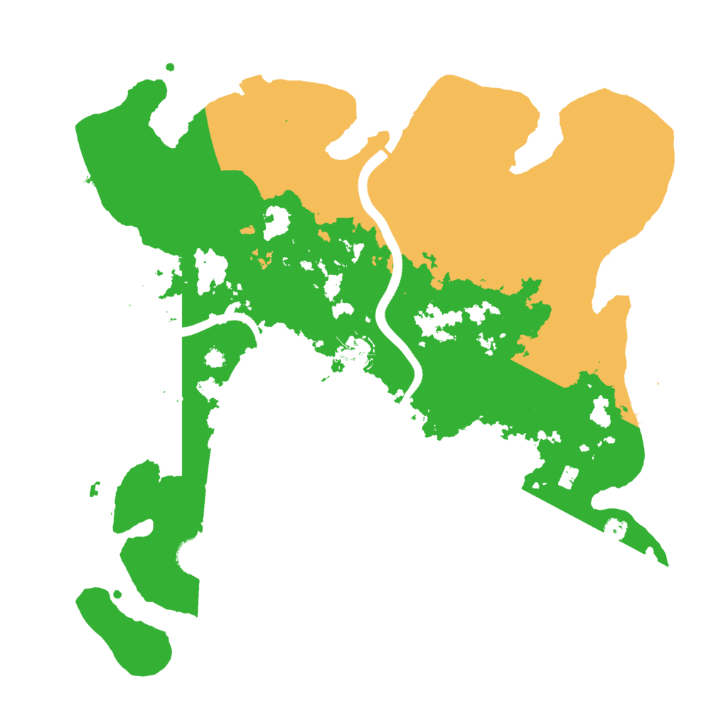 Biome Rust Map: Procedural Map, Size: 3500, Seed: 57801