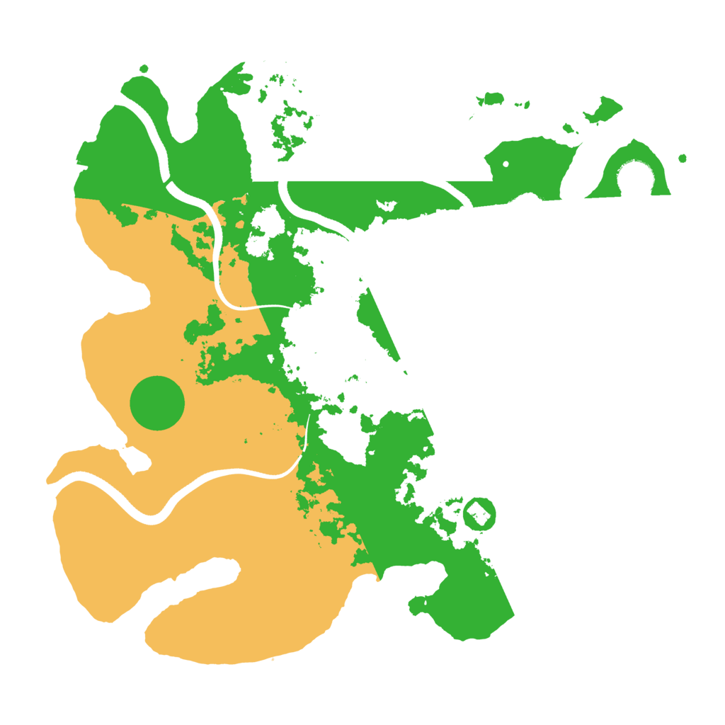 Biome Rust Map: Procedural Map, Size: 3500, Seed: 345672