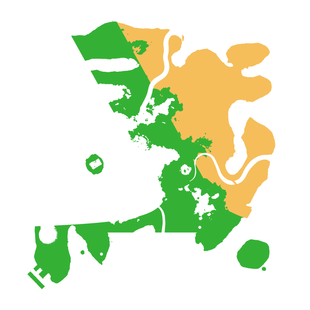 Biome Rust Map: Procedural Map, Size: 3000, Seed: 85393
