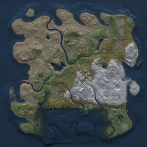 Thumbnail Rust Map: Procedural Map, Size: 4250, Seed: 808795219, 17 Monuments