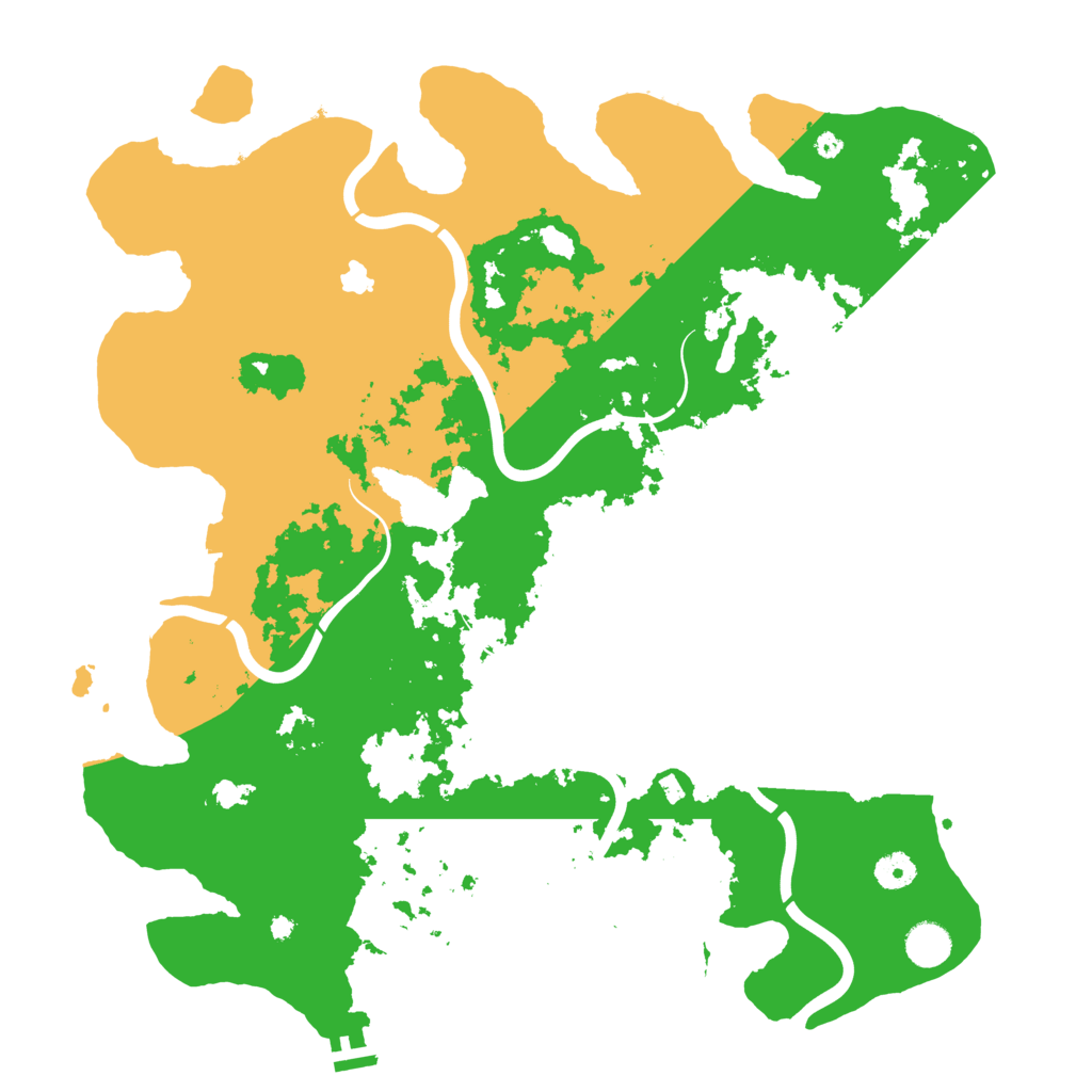 Biome Rust Map: Procedural Map, Size: 4250, Seed: 808795219