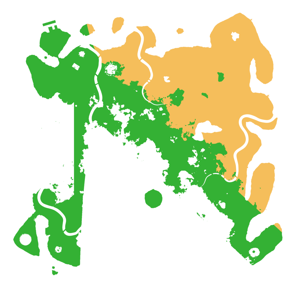 Biome Rust Map: Procedural Map, Size: 4500, Seed: 70868018