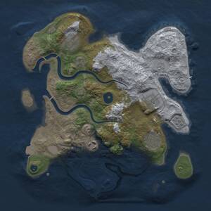 Thumbnail Rust Map: Procedural Map, Size: 3000, Seed: 1904787, 9 Monuments