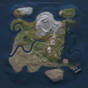 Thumbnail Rust Map: Procedural Map, Size: 2700, Seed: 1779796926, 9 Monuments