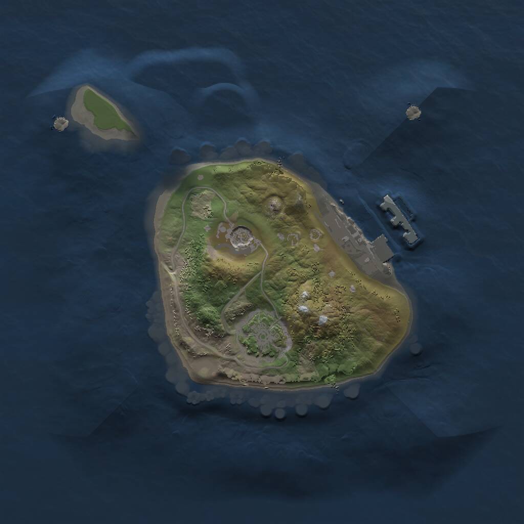 Rust Map: Procedural Map, Size: 1502, Seed: 1337, 4 Monuments