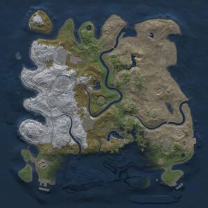 Thumbnail Rust Map: Procedural Map, Size: 4000, Seed: 56123, 14 Monuments