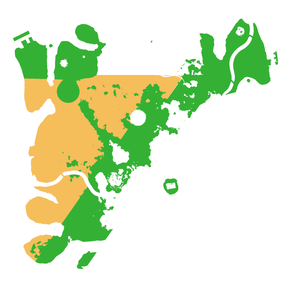 Biome Rust Map: Procedural Map, Size: 3500, Seed: 391782772