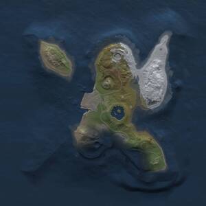 Thumbnail Rust Map: Procedural Map, Size: 1500, Seed: 1416686596, 1 Monuments