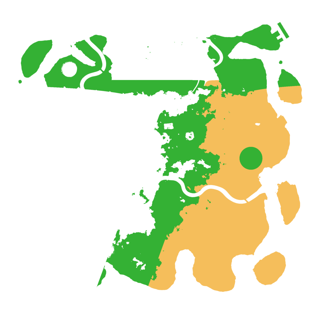 Biome Rust Map: Procedural Map, Size: 3700, Seed: 492374133