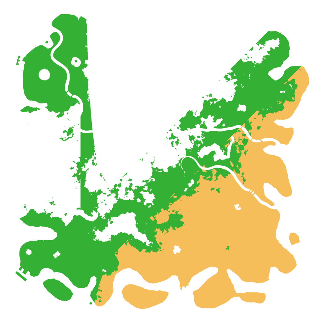 Biome Rust Map: Procedural Map, Size: 5000, Seed: 14616