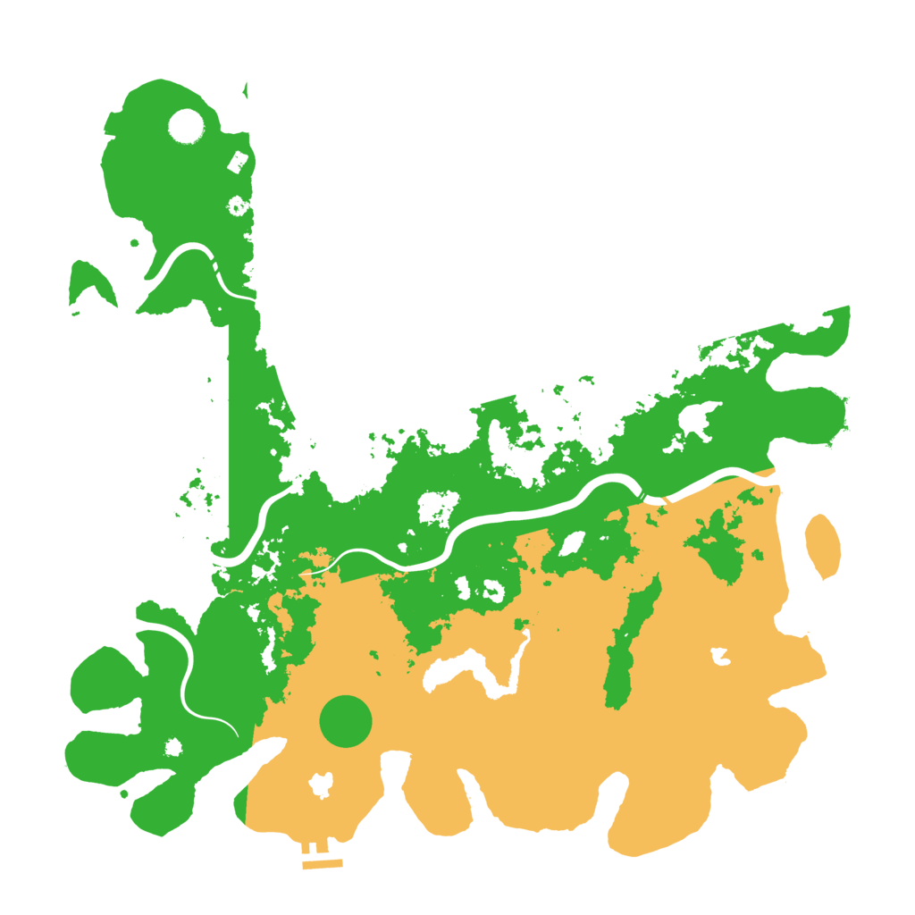 Biome Rust Map: Procedural Map, Size: 4600, Seed: 122456