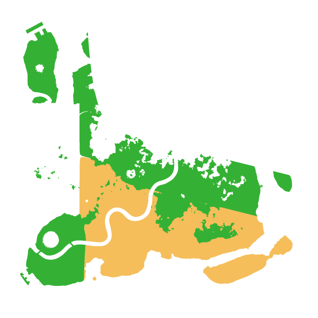 Biome Rust Map: Procedural Map, Size: 3500, Seed: 355776843