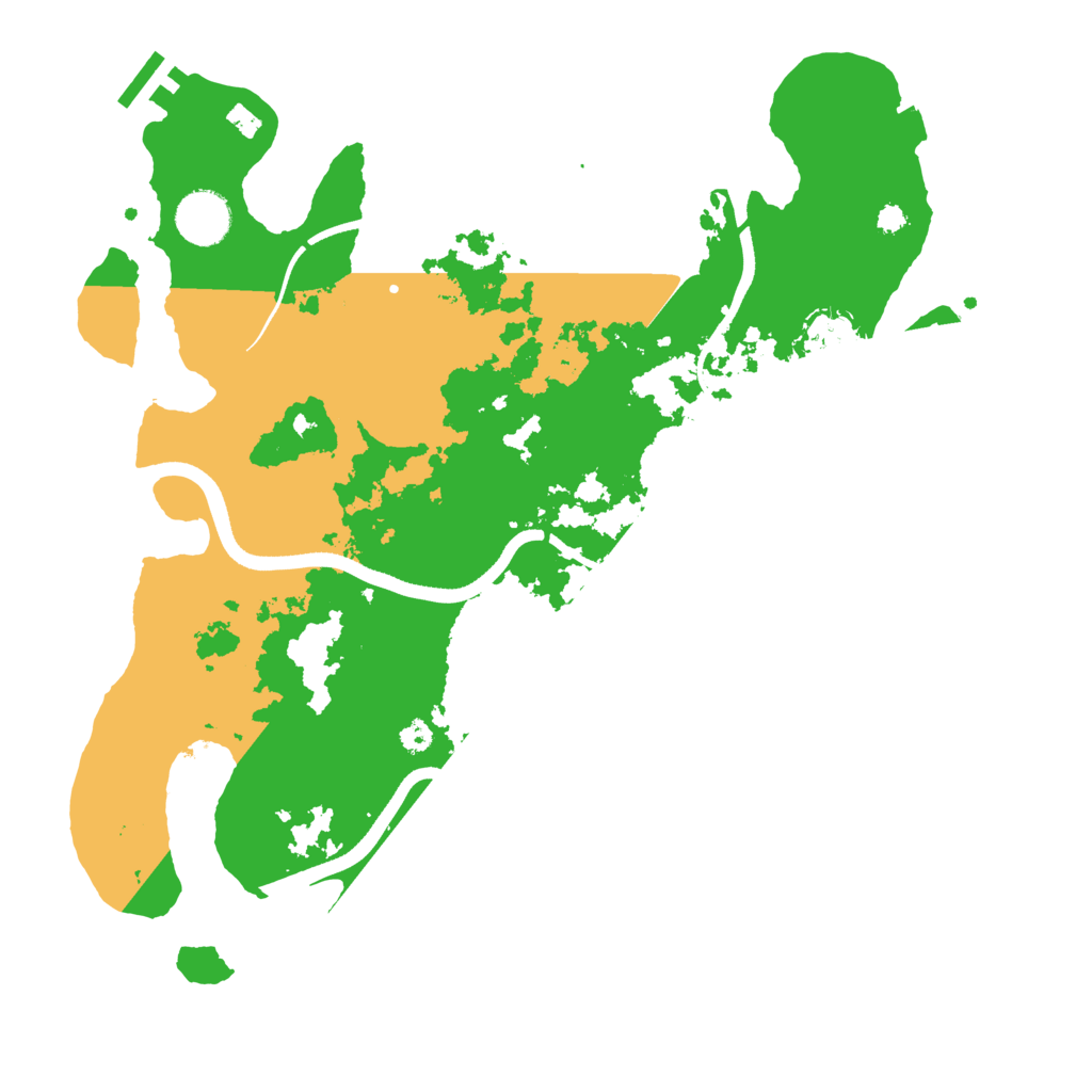 Biome Rust Map: Procedural Map, Size: 3500, Seed: 941526277