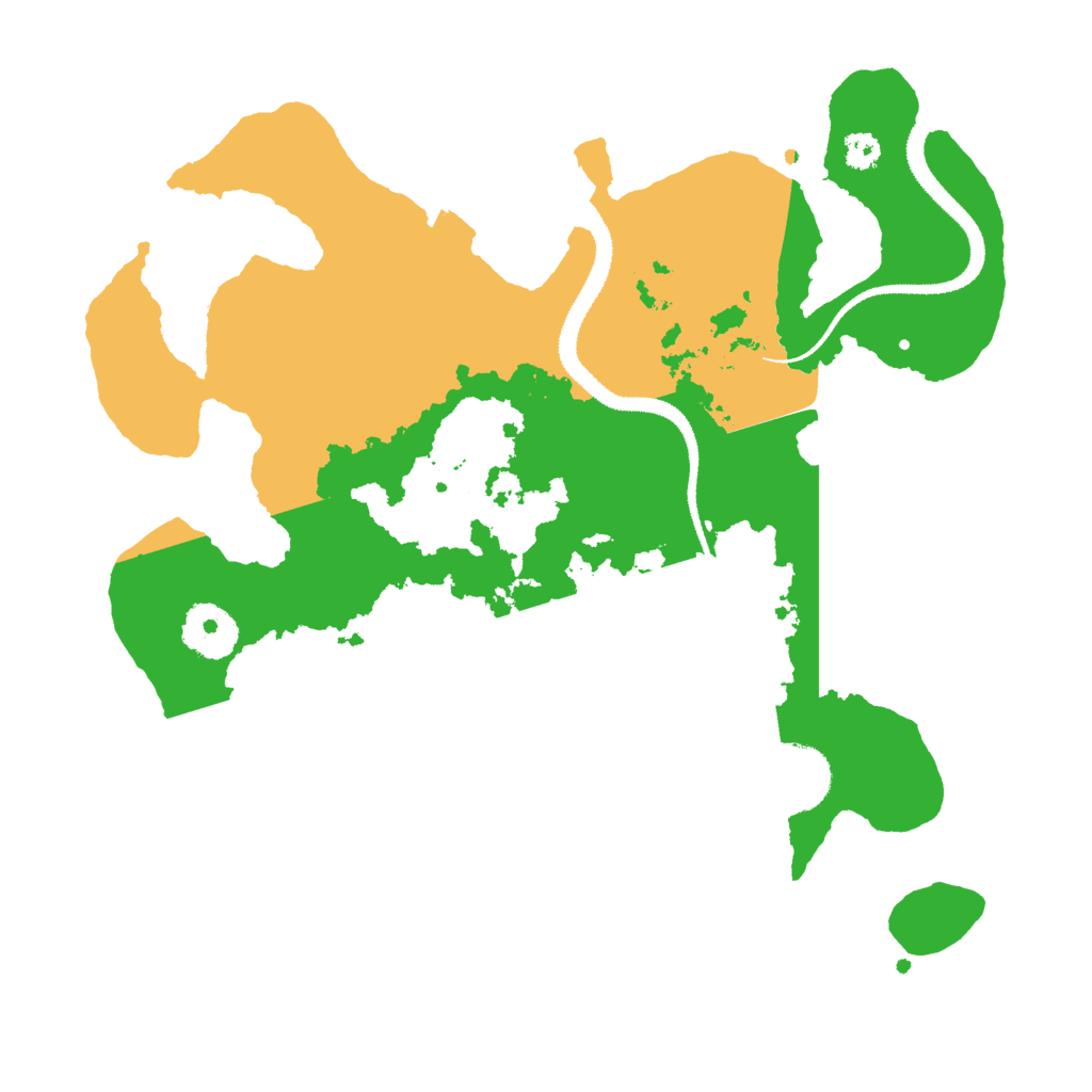 Biome Rust Map: Procedural Map, Size: 3000, Seed: 141419156