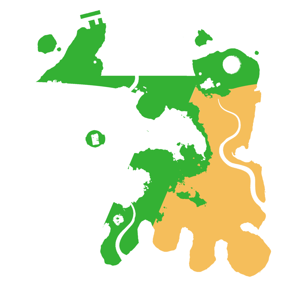 Biome Rust Map: Procedural Map, Size: 3000, Seed: 575957068