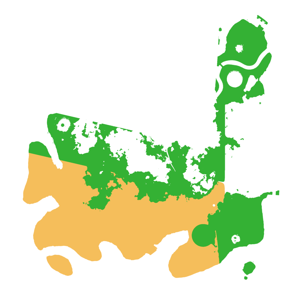 Biome Rust Map: Procedural Map, Size: 3500, Seed: 74028852