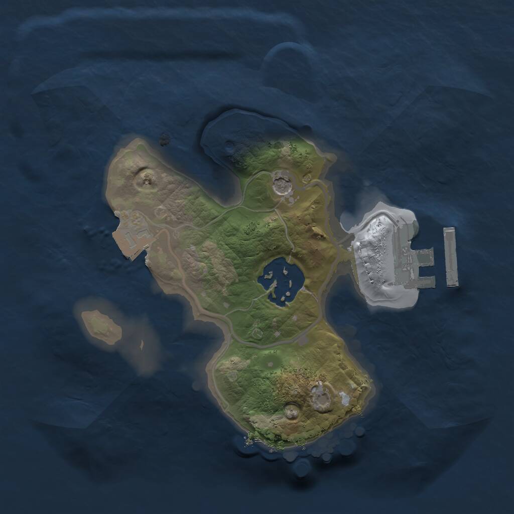 Rust Map: Procedural Map, Size: 1750, Seed: 1741923798, 4 Monuments