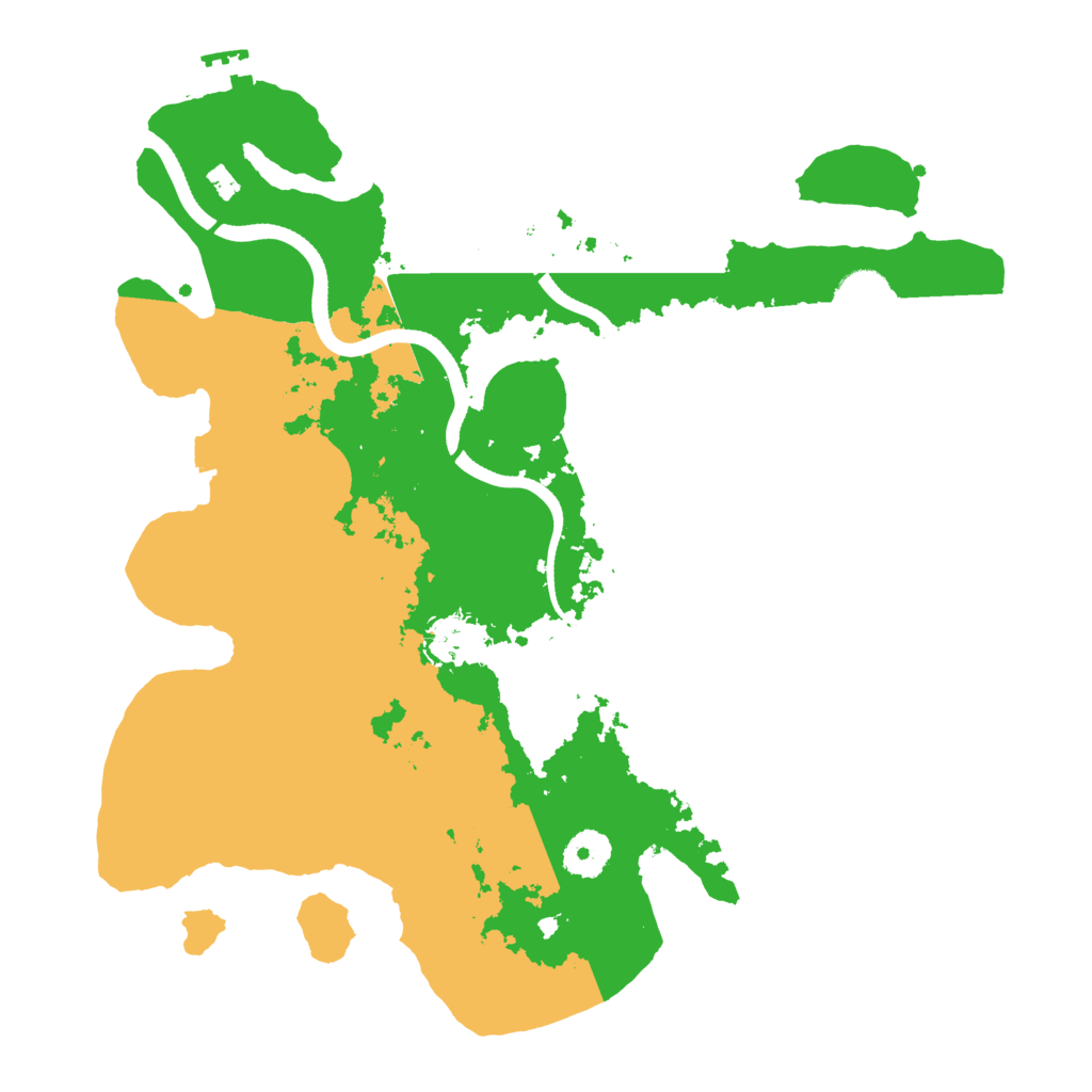 Biome Rust Map: Procedural Map, Size: 3500, Seed: 11876
