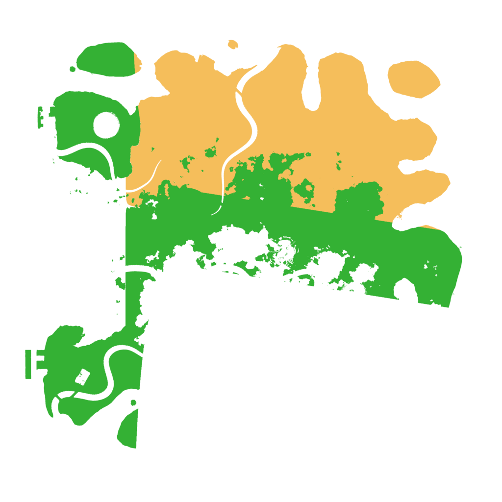 Biome Rust Map: Procedural Map, Size: 3500, Seed: 1658794852