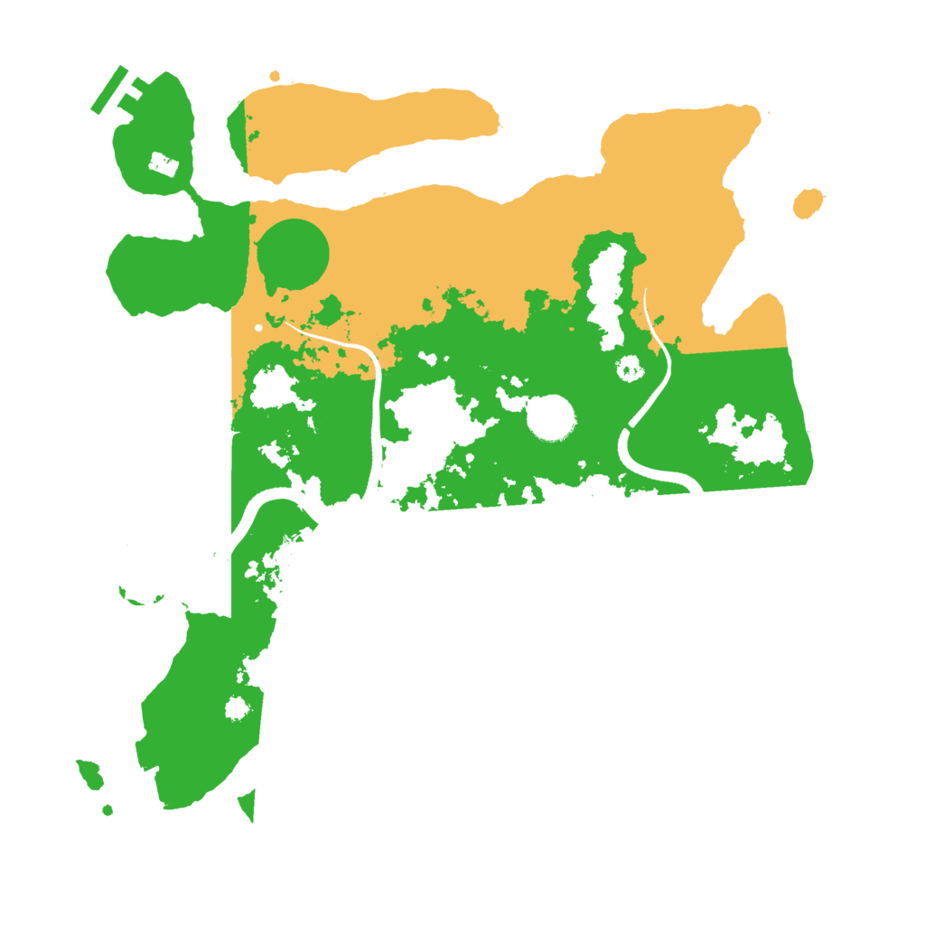 Biome Rust Map: Procedural Map, Size: 3500, Seed: 24687