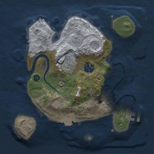 Thumbnail Rust Map: Procedural Map, Size: 2300, Seed: 333333333, 7 Monuments