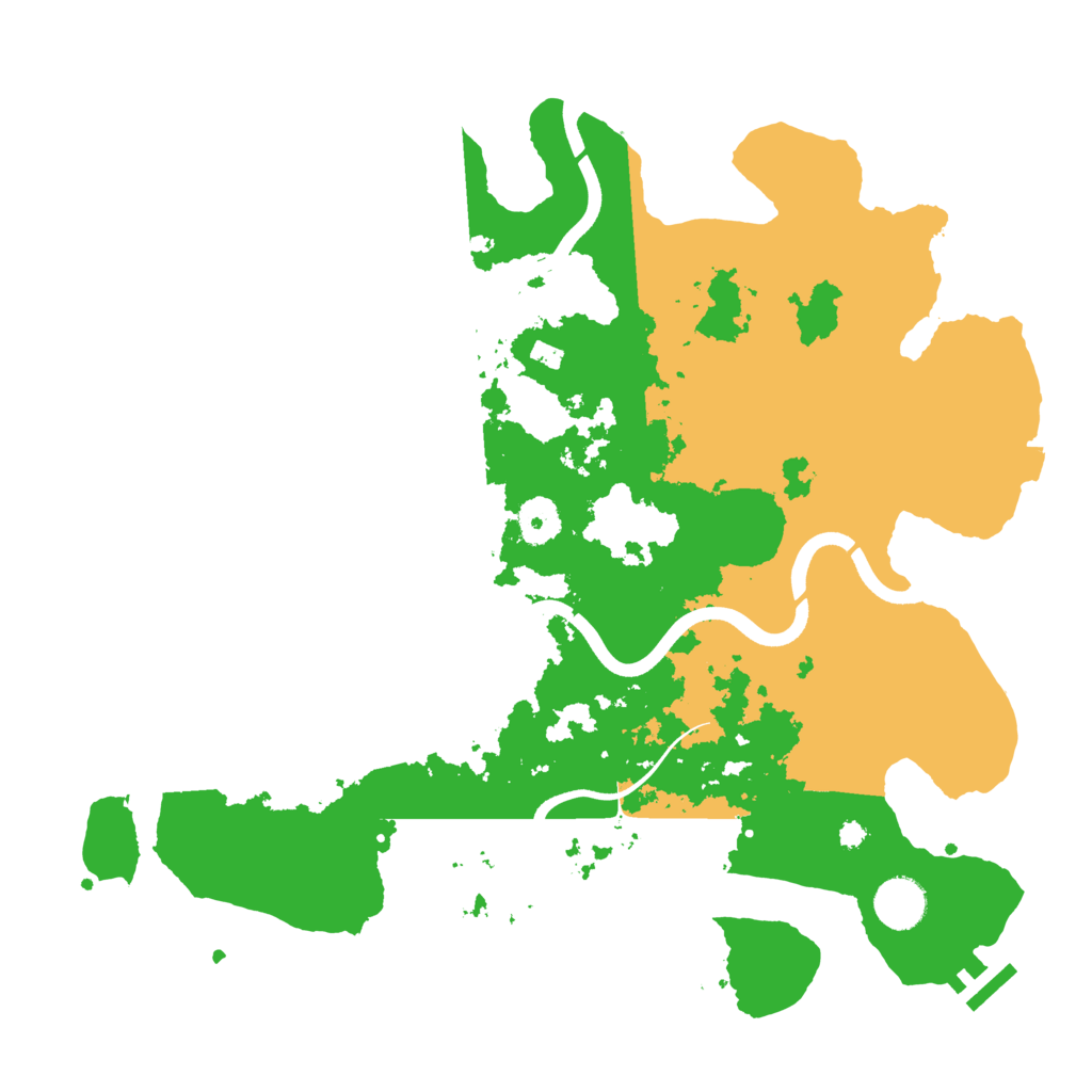 Biome Rust Map: Procedural Map, Size: 3700, Seed: 1136751645