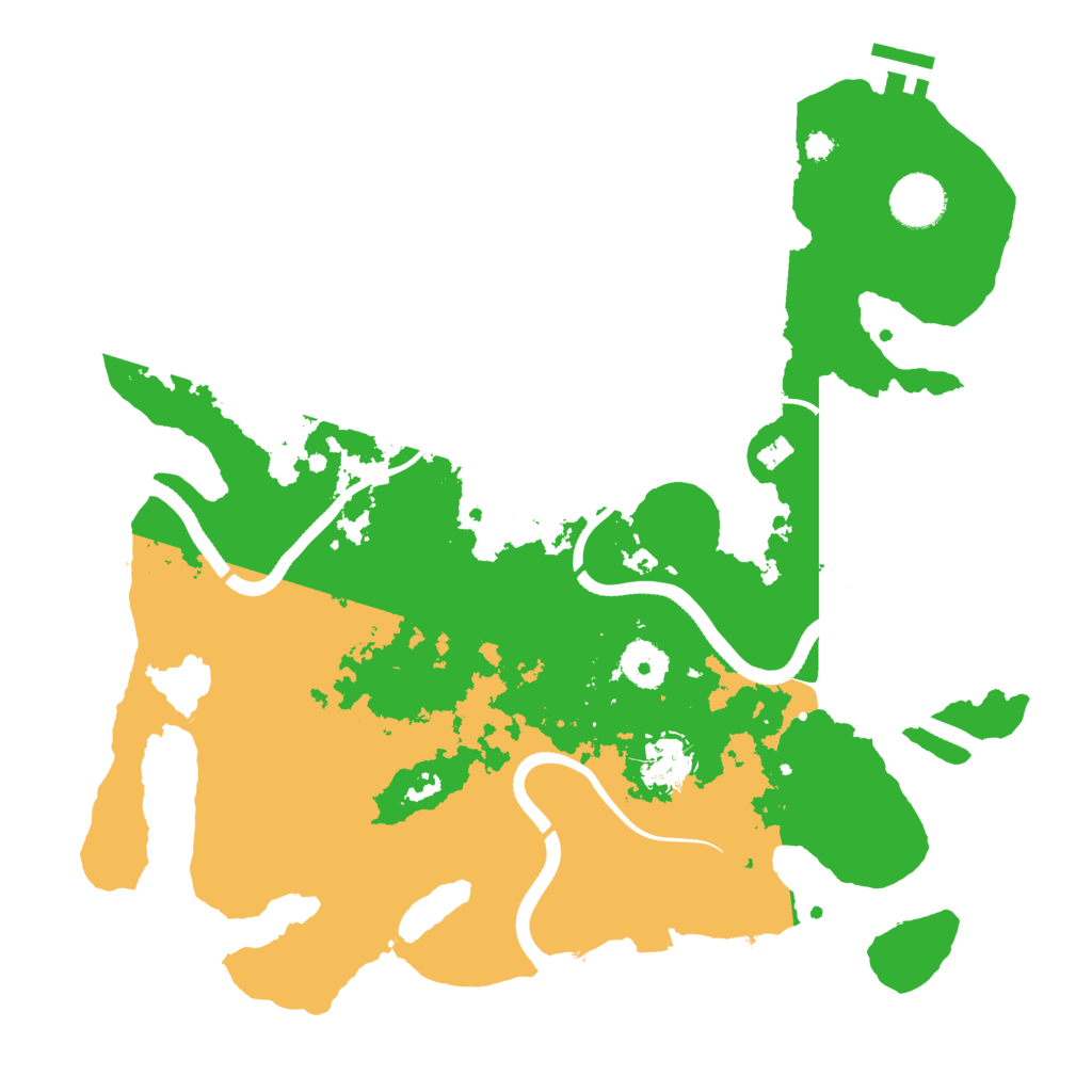 Biome Rust Map: Procedural Map, Size: 3500, Seed: 35230128