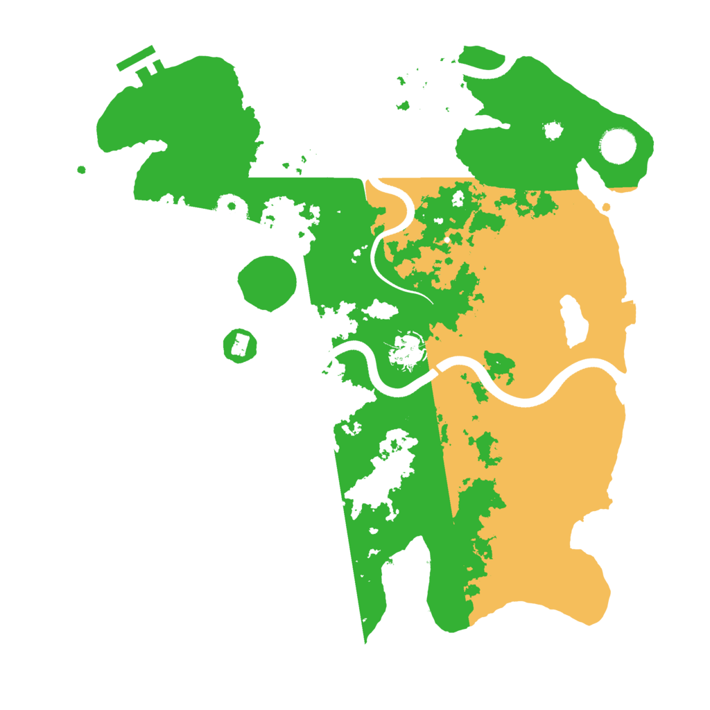 Biome Rust Map: Procedural Map, Size: 3500, Seed: 1520675252