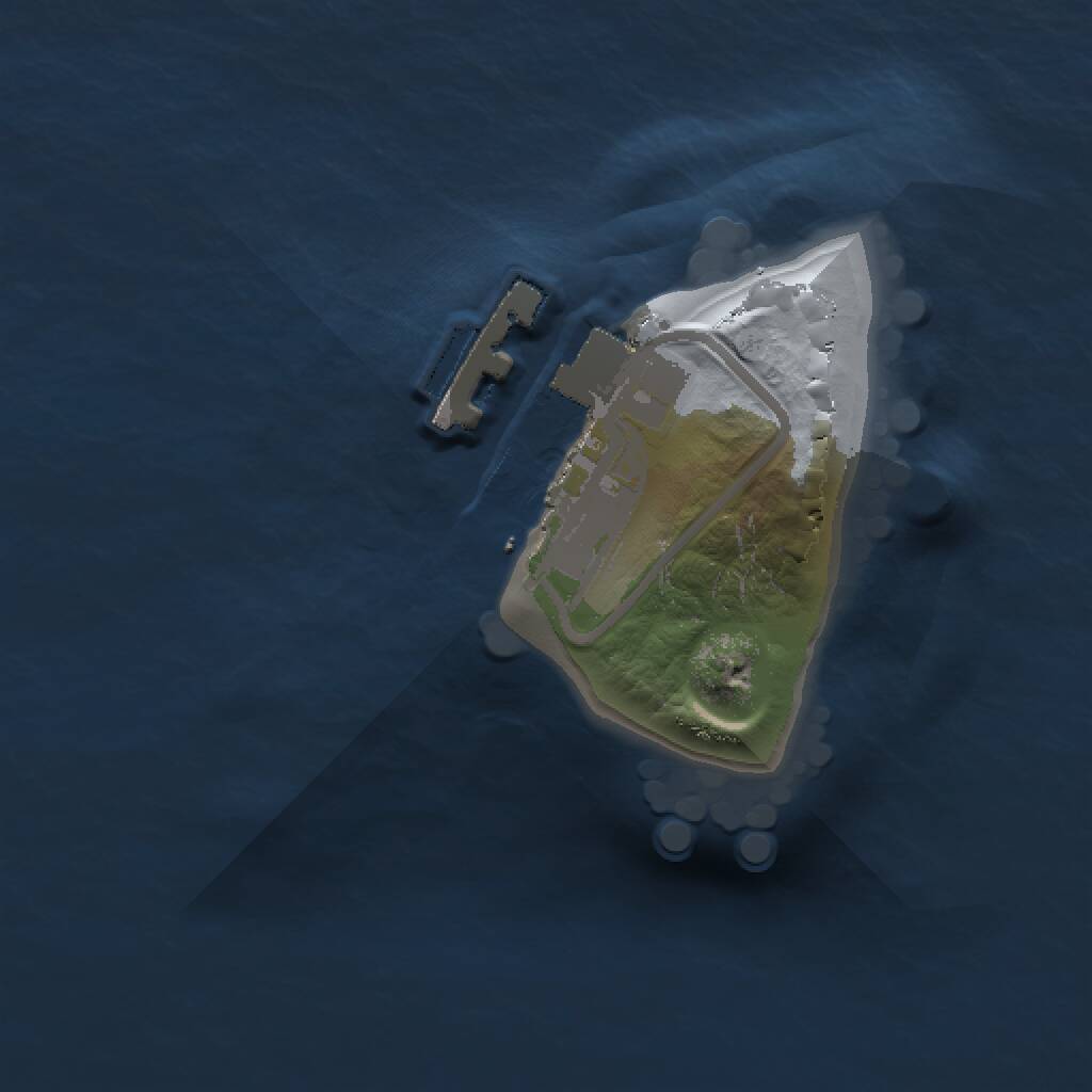 Rust Map: Procedural Map, Size: 1000, Seed: 1099713234, 2 Monuments