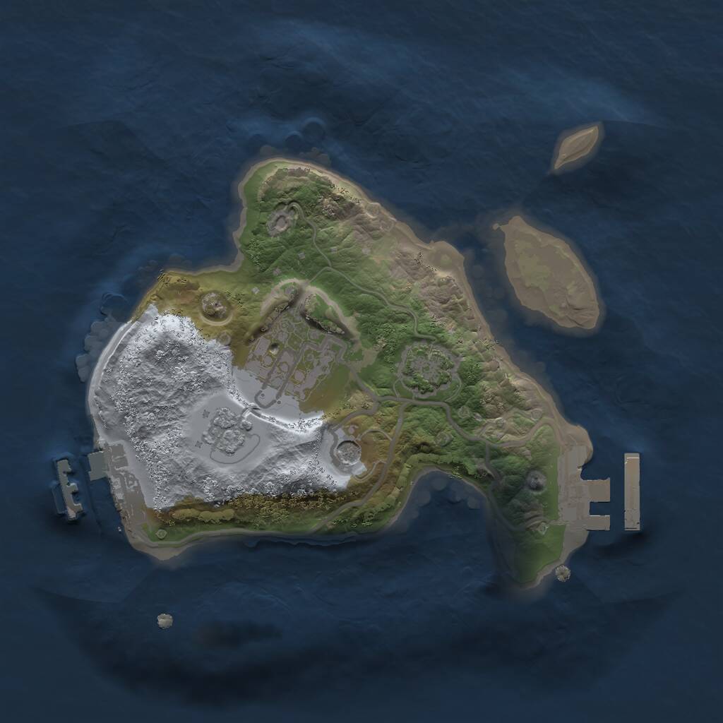Rust Map: Procedural Map, Size: 1900, Seed: 1452507559, 7 Monuments
