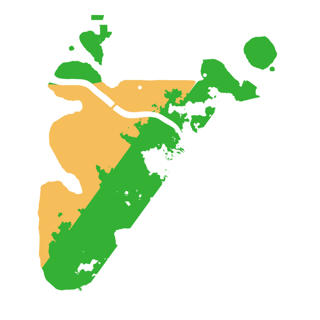 Biome Rust Map: Procedural Map, Size: 2500, Seed: 1010391264