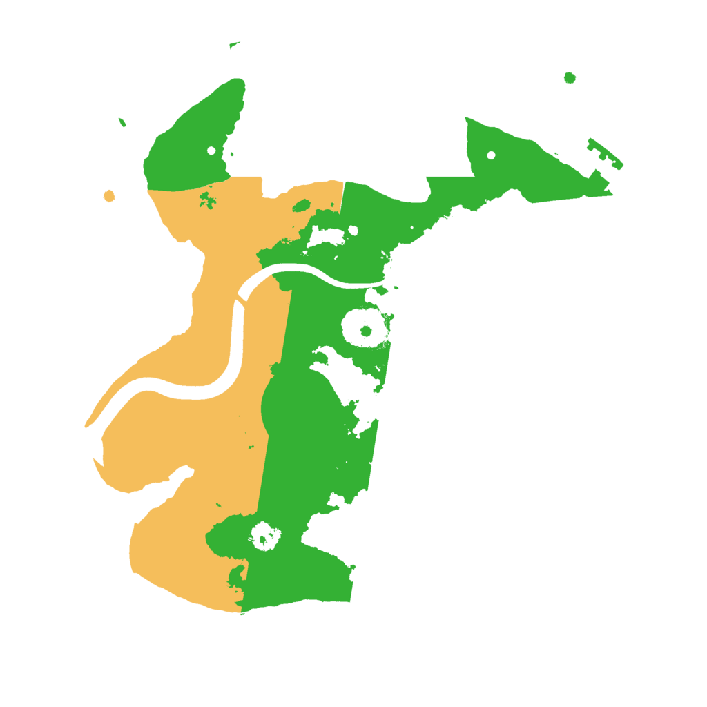 Biome Rust Map: Procedural Map, Size: 2500, Seed: 1387251179