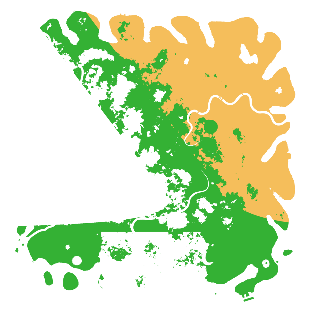 Biome Rust Map: Procedural Map, Size: 6000, Seed: 204885104