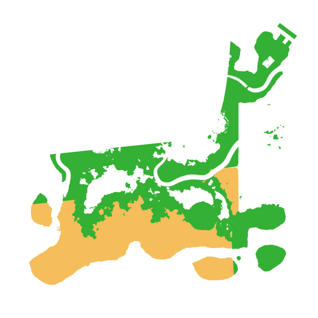 Biome Rust Map: Procedural Map, Size: 3000, Seed: 120607676