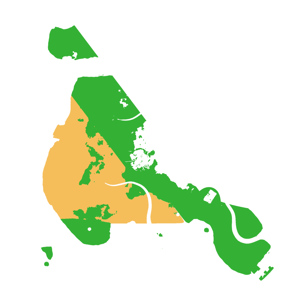 Biome Rust Map: Procedural Map, Size: 2500, Seed: 245129
