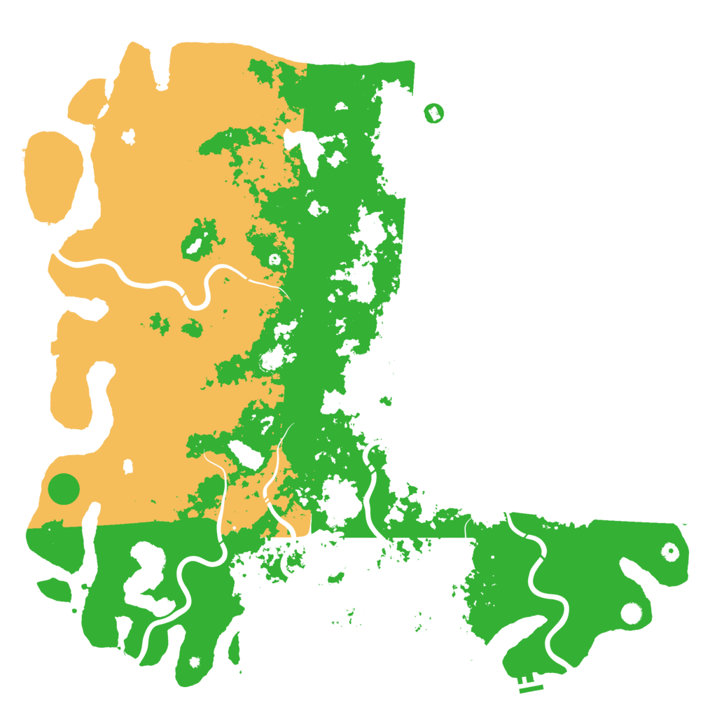 Biome Rust Map: Procedural Map, Size: 6000, Seed: 154777011