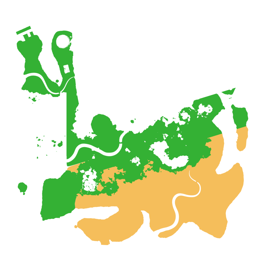 Biome Rust Map: Procedural Map, Size: 3500, Seed: 864981676
