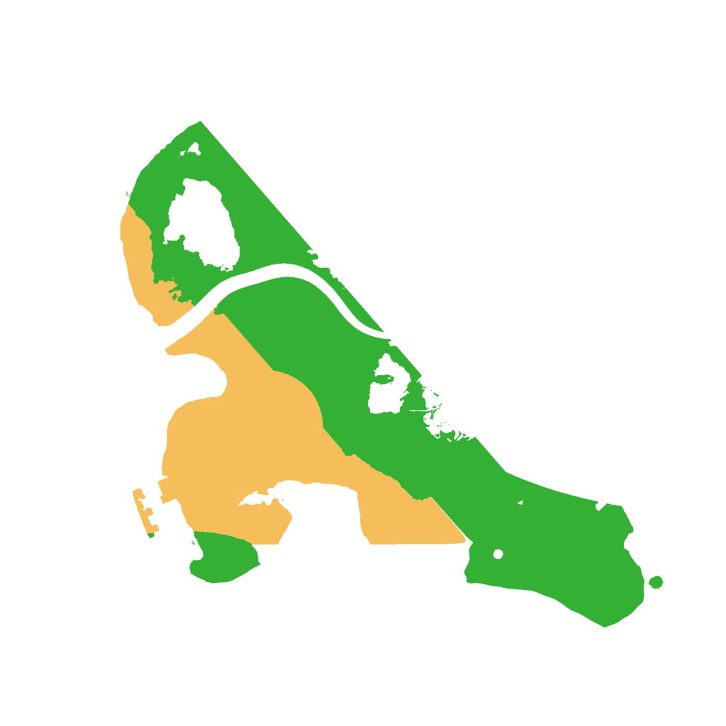 Biome Rust Map: Procedural Map, Size: 2200, Seed: 886662037