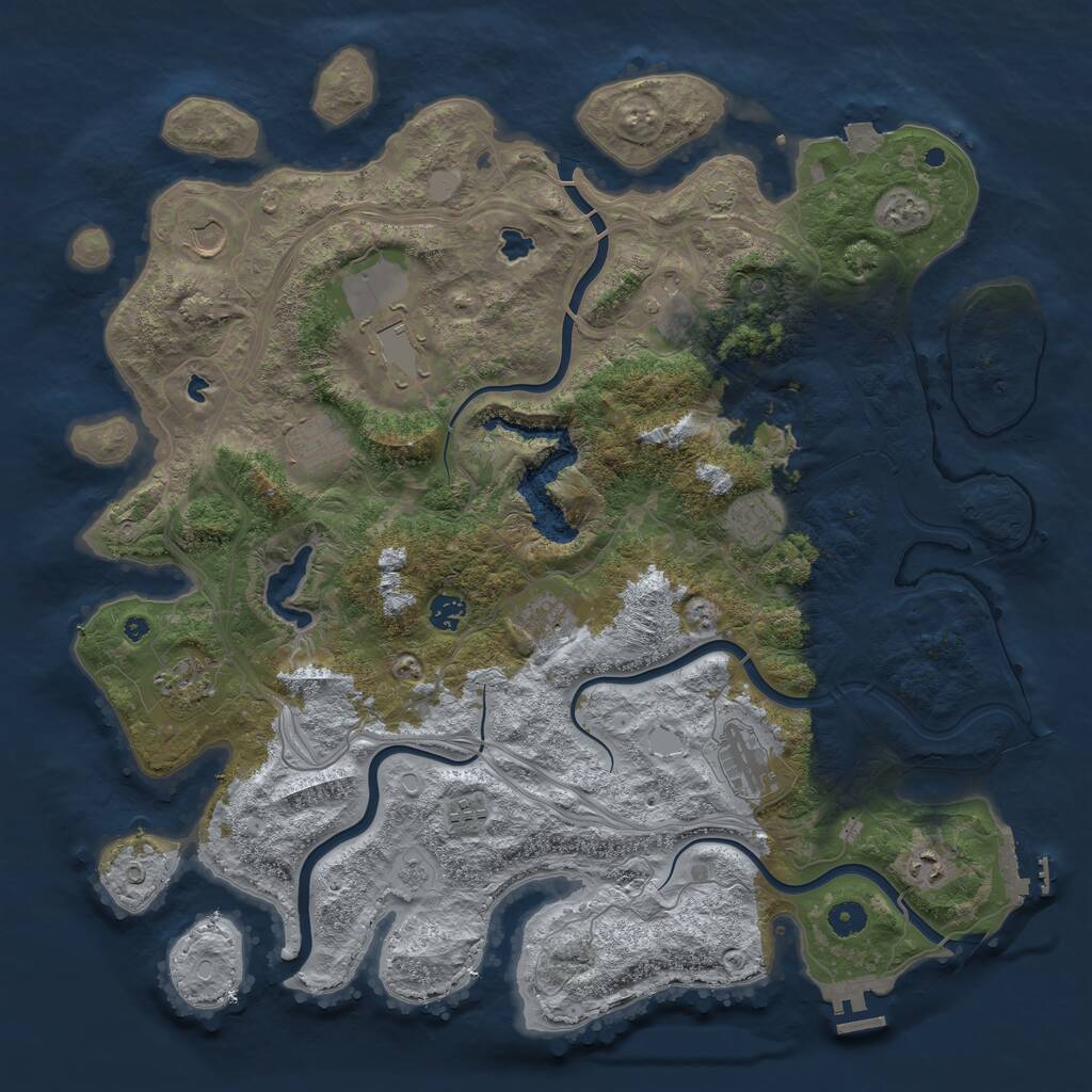 Rust Map: Procedural Map, Size: 4500, Seed: 20260527, 17 Monuments