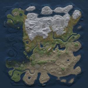 Thumbnail Rust Map: Procedural Map, Size: 4500, Seed: 394027696, 16 Monuments