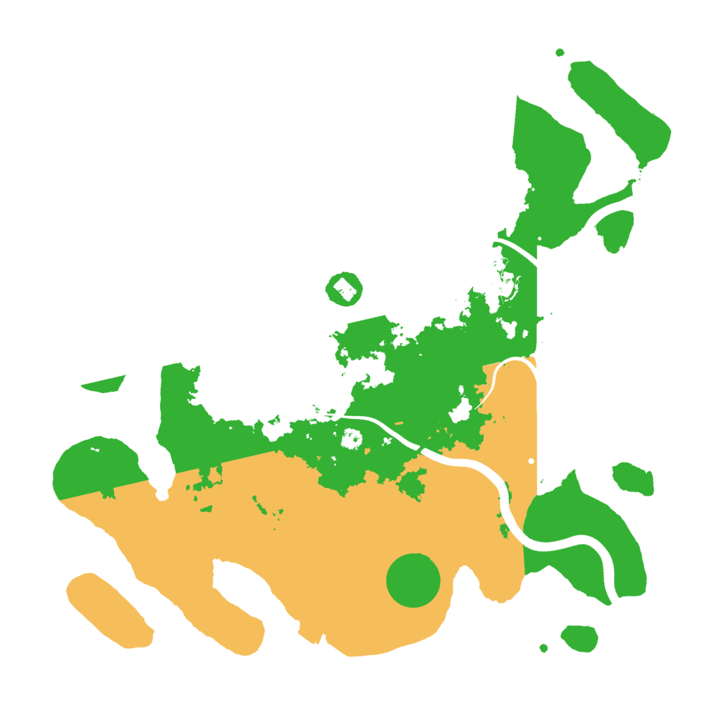 Biome Rust Map: Procedural Map, Size: 3500, Seed: 1313