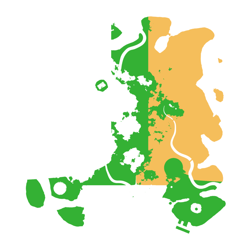 Biome Rust Map: Procedural Map, Size: 3500, Seed: 1757812769