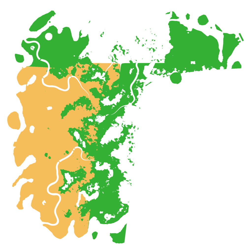 Biome Rust Map: Procedural Map, Size: 6000, Seed: 216959700