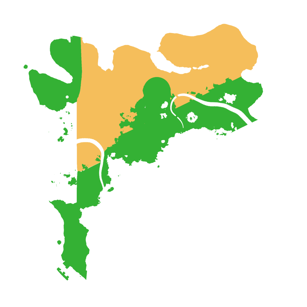 Biome Rust Map: Procedural Map, Size: 3000, Seed: 19198