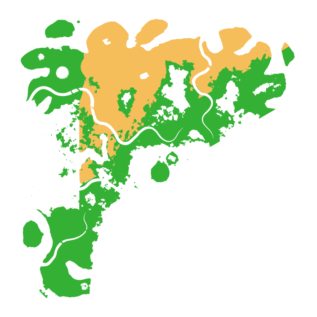 Biome Rust Map: Procedural Map, Size: 4500, Seed: 547145