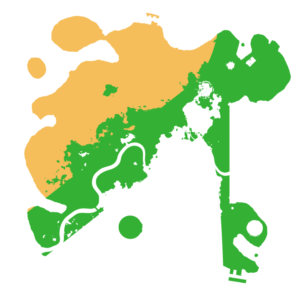 Biome Rust Map: Procedural Map, Size: 3500, Seed: 2014436175