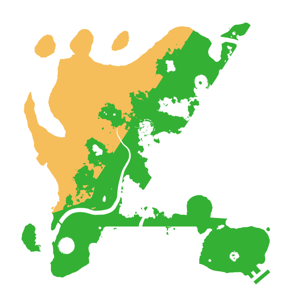 Biome Rust Map: Procedural Map, Size: 3250, Seed: 2058027988